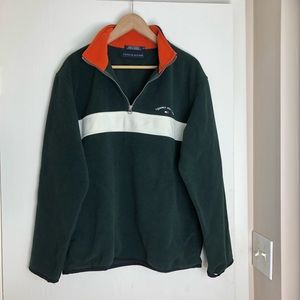 Tommy Hilfiger Vtg Green 1/4 Zip Fleece Pullover